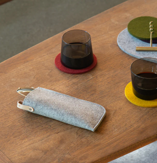 Classic Merino Wool Eyeglass Sleeve - Granite