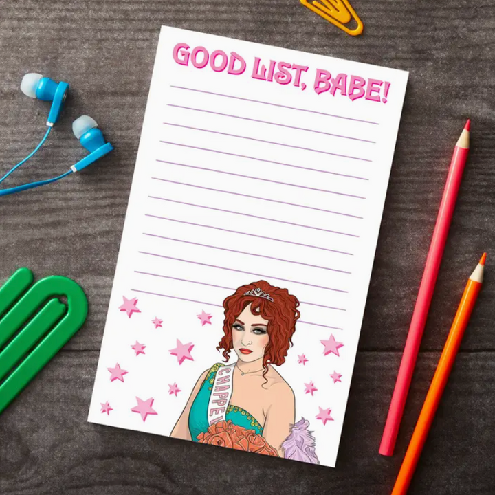 Chappell Roan Good List, Babe! Notepad