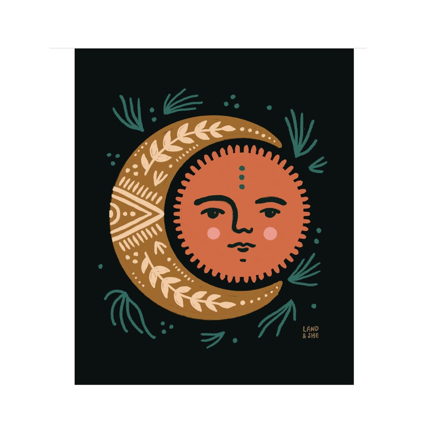 Moon Sun Peace Print