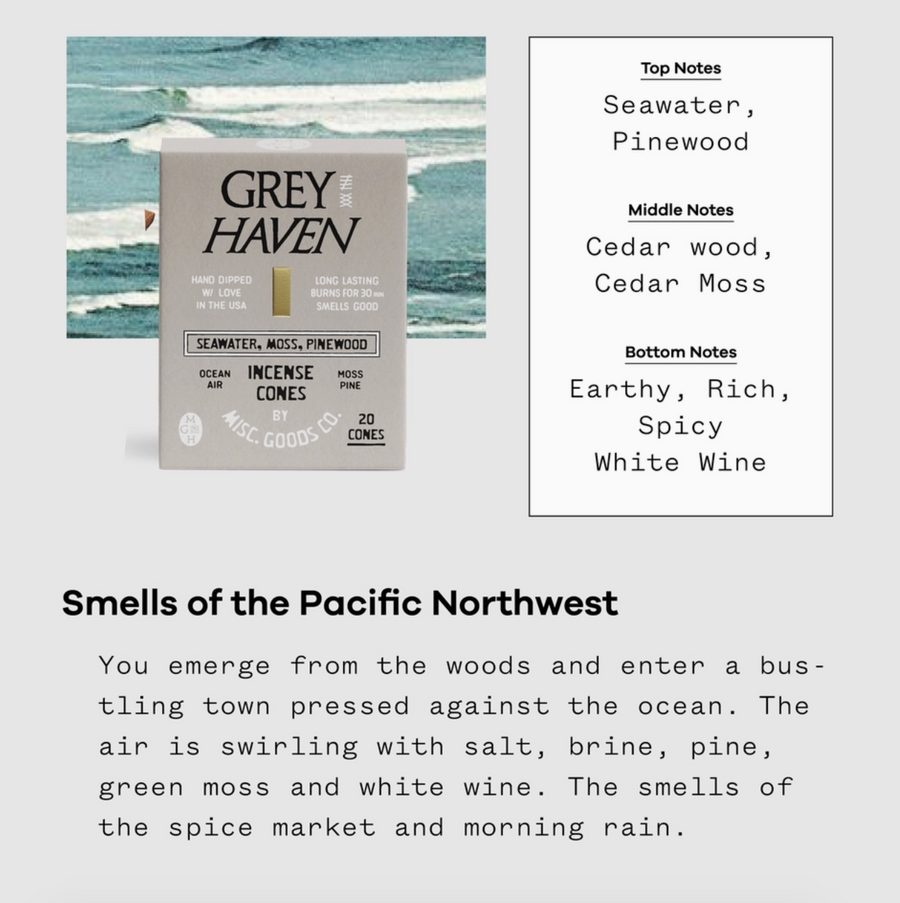 Grey Haven Incense Cones