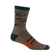 Load image into Gallery viewer, Darn Tough Men&#39;s Hike Hike Hut Fastpack Hiking Sock - Bark 5021
