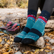 Load image into Gallery viewer, Darn Tough Women&#39;s Mirror Lake Micro Crew Hiking Sock - Teal 5025
