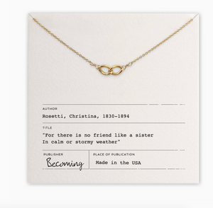 Sisters Links Necklace - 14k Gold FIll