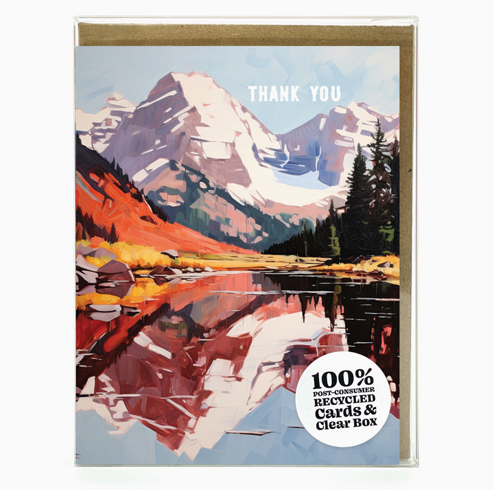 BOX SET OF 8 CARDS - THANK YOU MAGNIFICENT MOUNTAINS
