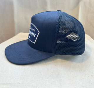 Navy Hat with Vermont Patch