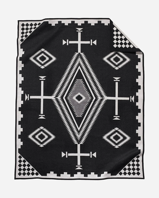 Pendleton Los Ojos BLanket Black/White ZE493