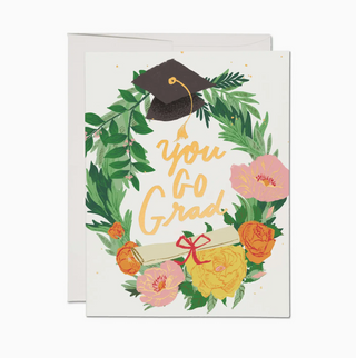 graduation wreath card - RC4