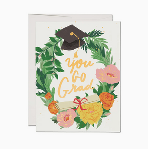 graduation wreath card - RC4