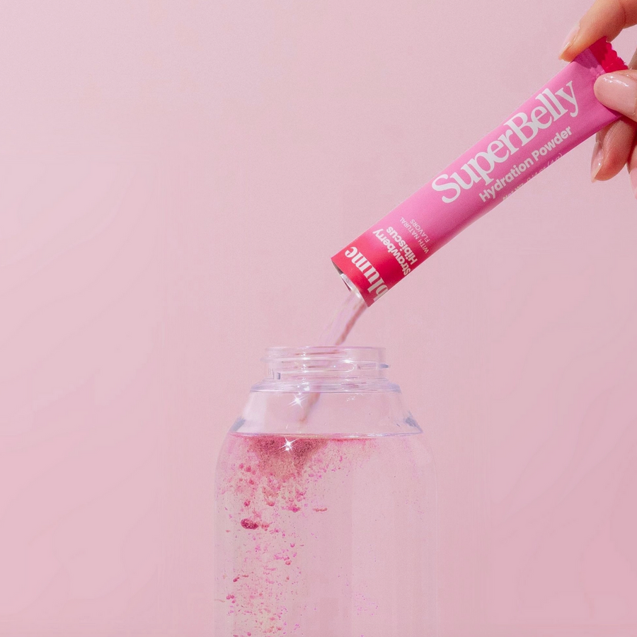 SuperBelly Strawberry Hibiscus Hydration Mix