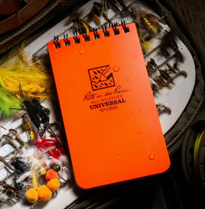 Waterproof Top Spiral Notebook Orange