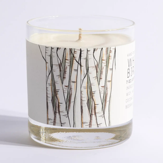 Glass Candle White Birch 7oz
