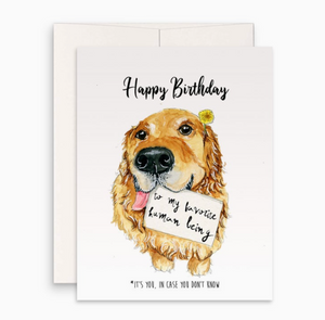 dog favorite person card - LS5