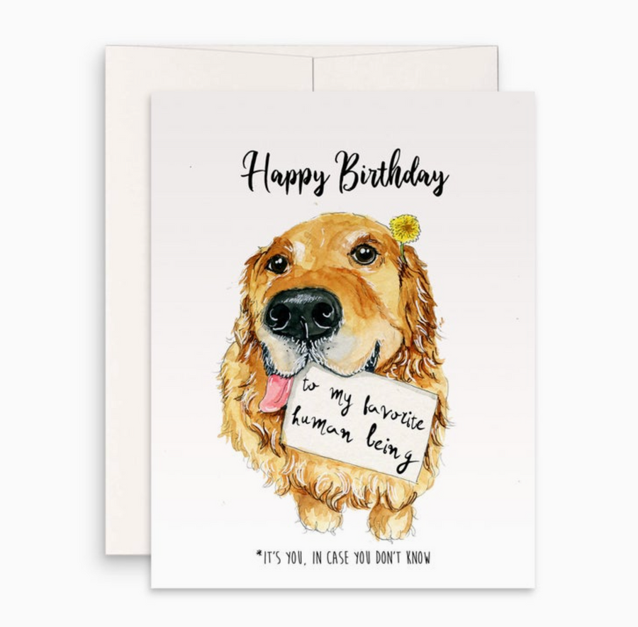 dog favorite person card - LS5