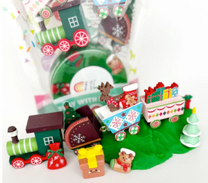 KidDough Playdough Play Kit - Christmas Train