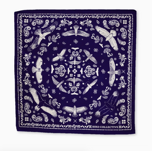 Hawks in Flight Bandana - Blue