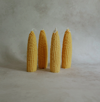 Corn Cob Pillar Candle