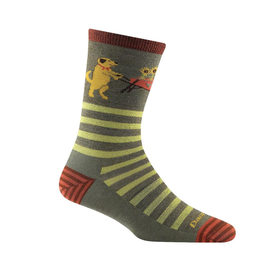 Darn Tough Women's Animal Haus Crew Lightweight Sock - Herb