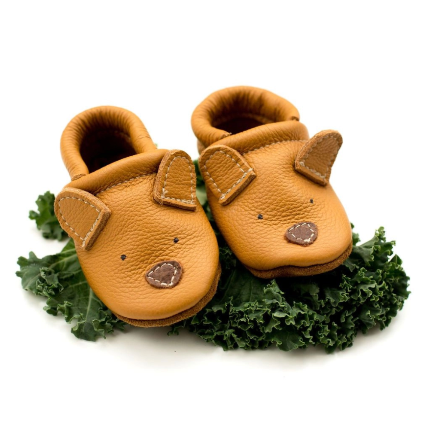 Honey Bear Cute Critters Leather Baby Shoes - 6m (2)