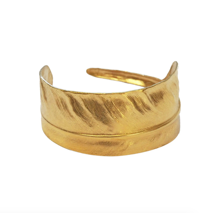 Gold Feather Cuff