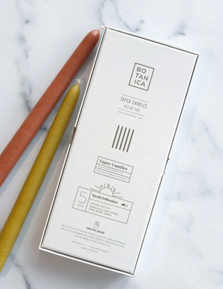 Zodiac 5 Pack Taper Candles - Earth