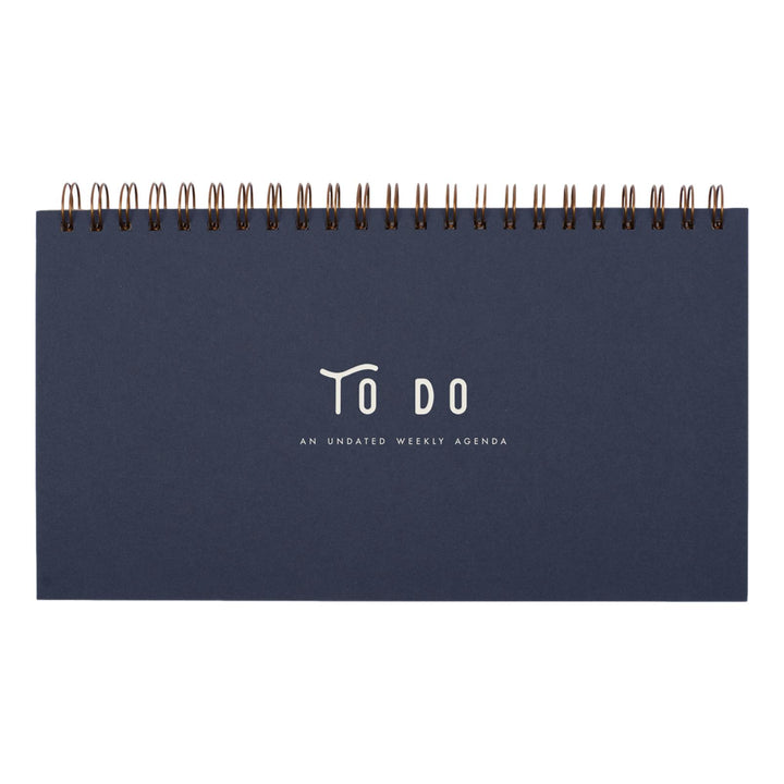 To Do Undated Weekly Planner Notebook - Deep Blue
