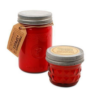 Pomegranate and Spruce Relish Jar Candle