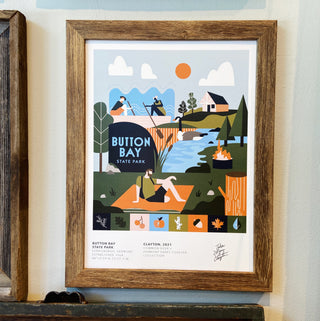 Vermont Parks Collection Print: Button Bay State Park 12x16
