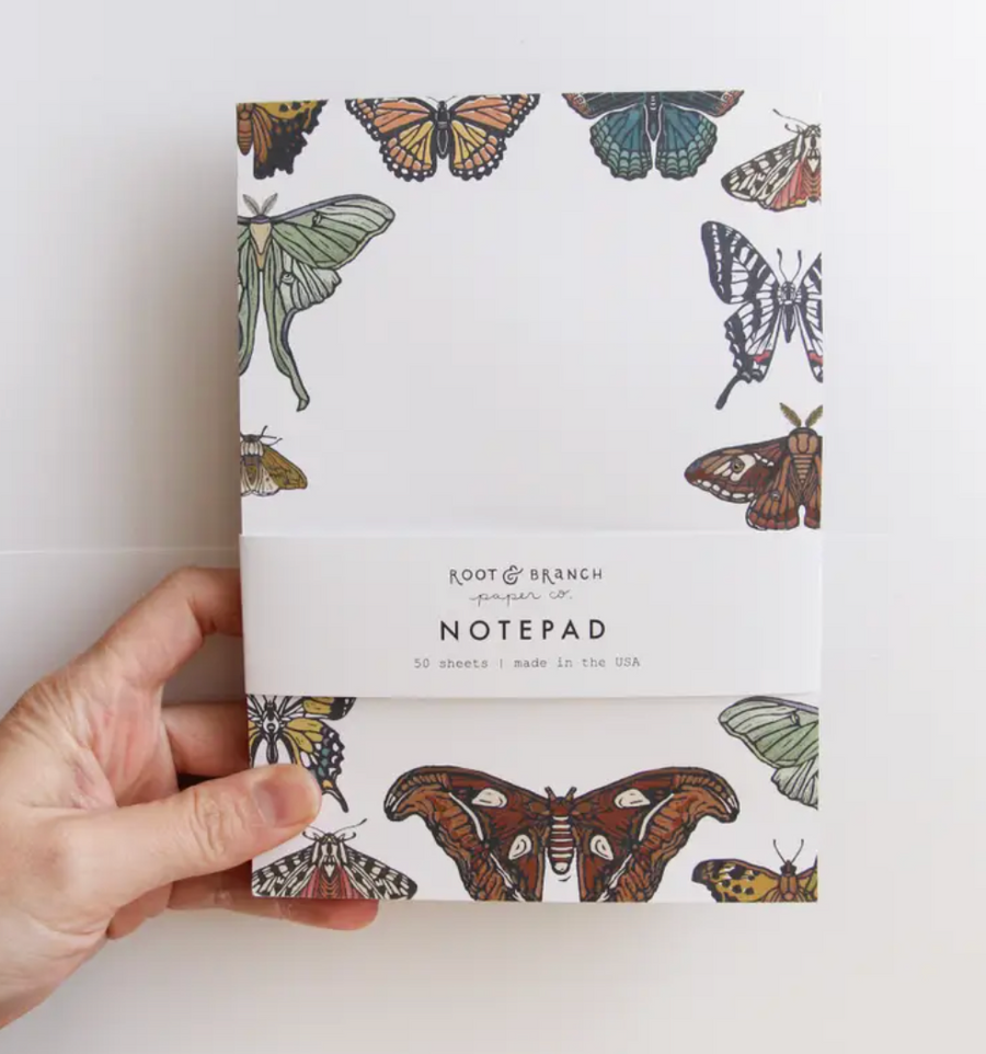 Butterfly + Moth Notepad