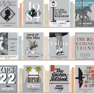 100 Essential Novels Scratch Off Print - 12x16