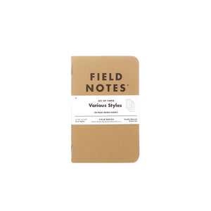 Field Notes Original Kraft Mixed 3 Pack