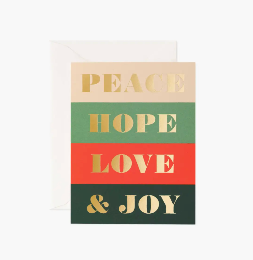 Peace &amp; Joy Boxed Set of 8 Cards