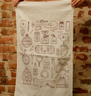 Camp Gear Tea Towel