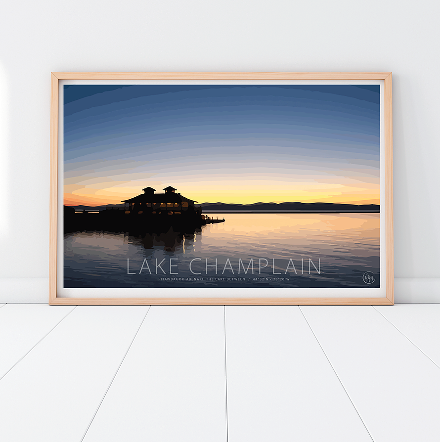 Lake Champlain Boathouse Print - 13x19