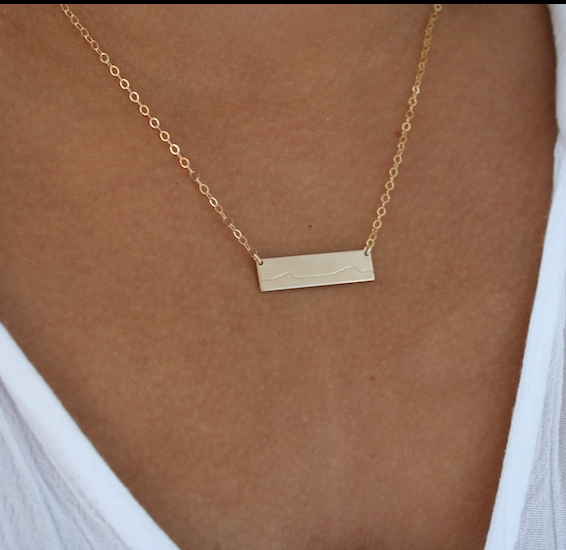 Mt Mansfield Bar Necklace