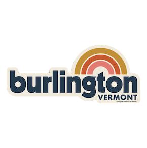 Rainbow Burlington Sticker