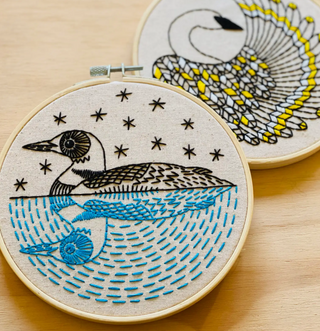 Loon Embroidery Kit