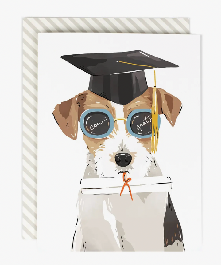 Bright Future Grad Dog Card - AH4