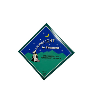 Moonlight in Vermont Chocolate Square - Dark Peppermint Crunch