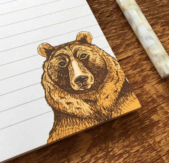 Beary Important Things Bear Notepad