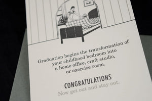 Get out and Stay Out Graduation Card - OB4
