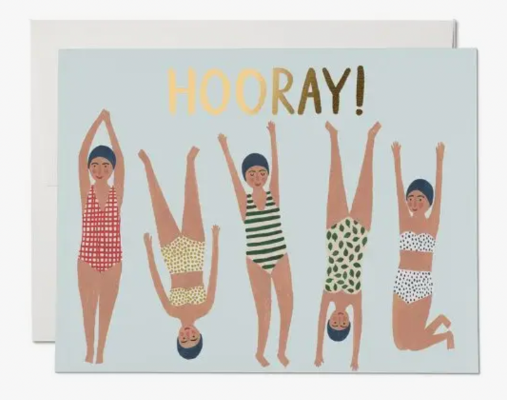 Swimmers Hooray Congrats Card - RC4