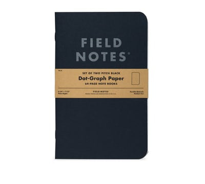 Field Notes Pitch Black Note Book