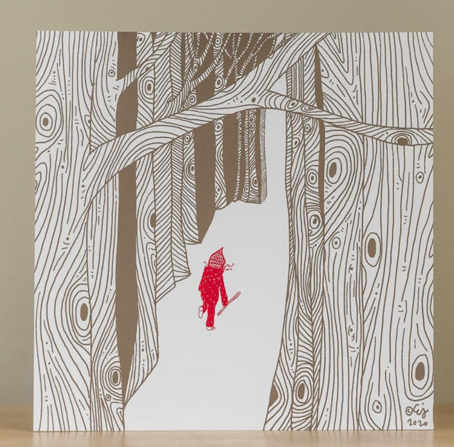 Childhood in the Woods Print - 8x8
