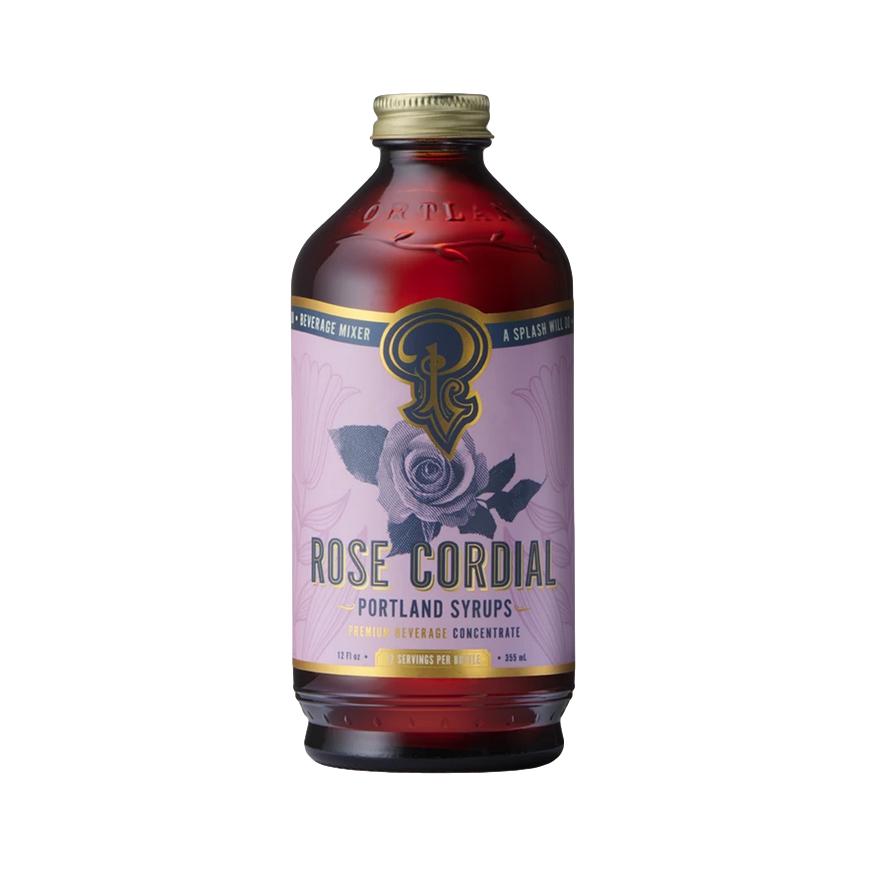 Rose Cordial Cocktail Syrup 12oz