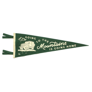 Going to the Mountains Wool Pennant