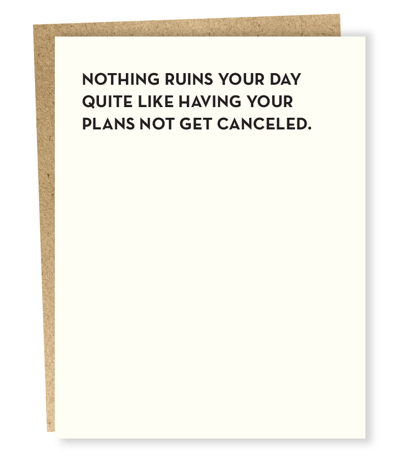 Plans Not Cancelled Card - SP8