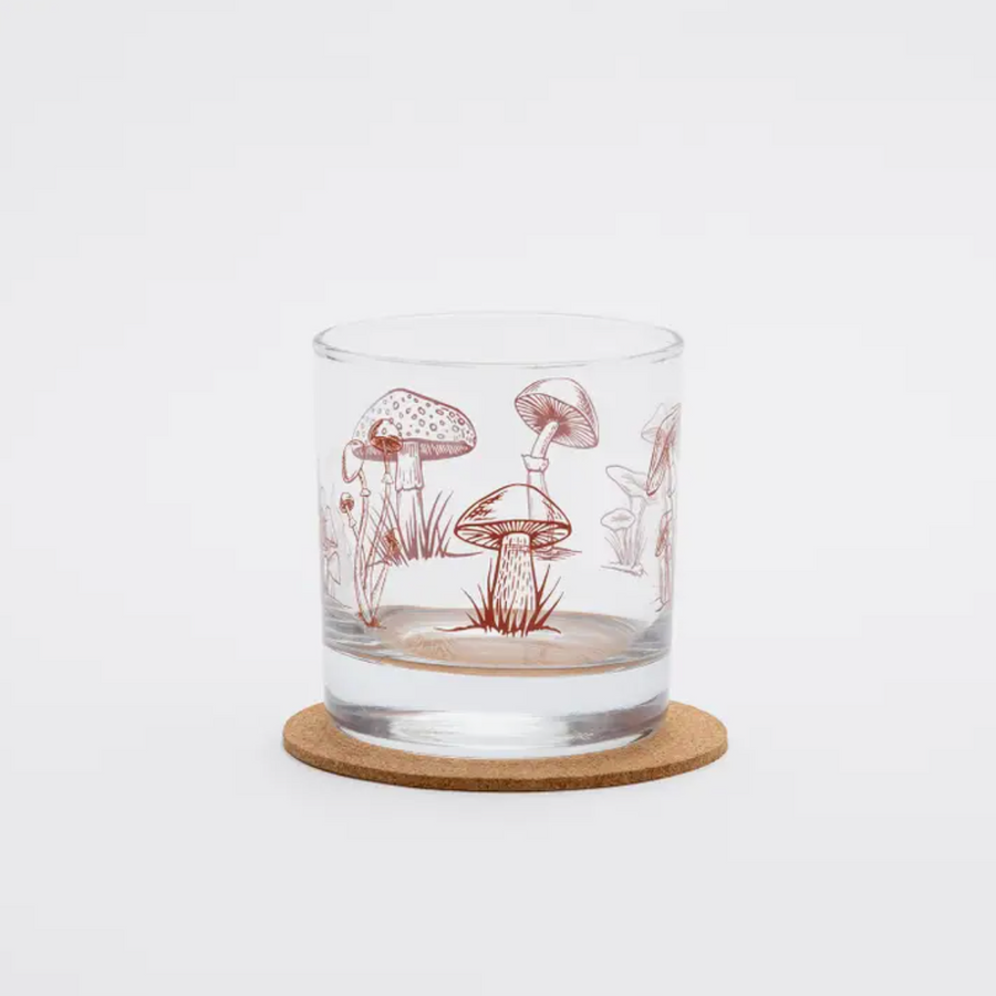 Mushroom Whiskey Glass - pickup only