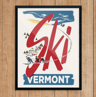 Ski Vermont Print - 11x14