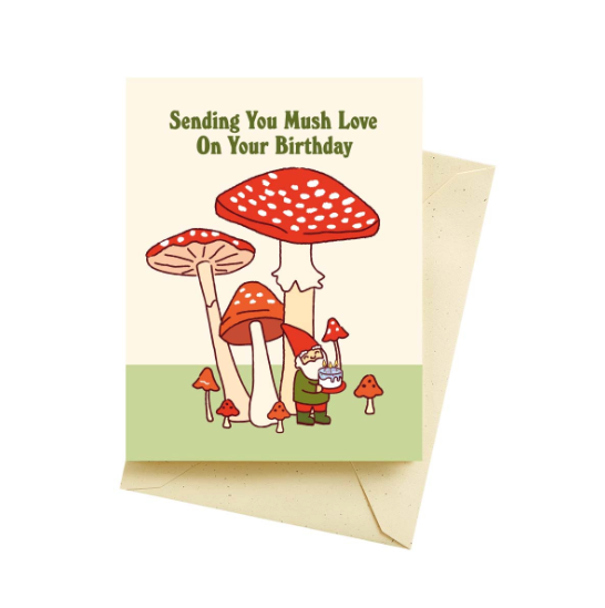Gnome Mushroom Birthday Card - SG5
