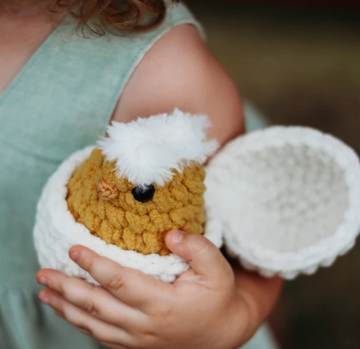 Hatcher the Chick Plush Critter in Shell